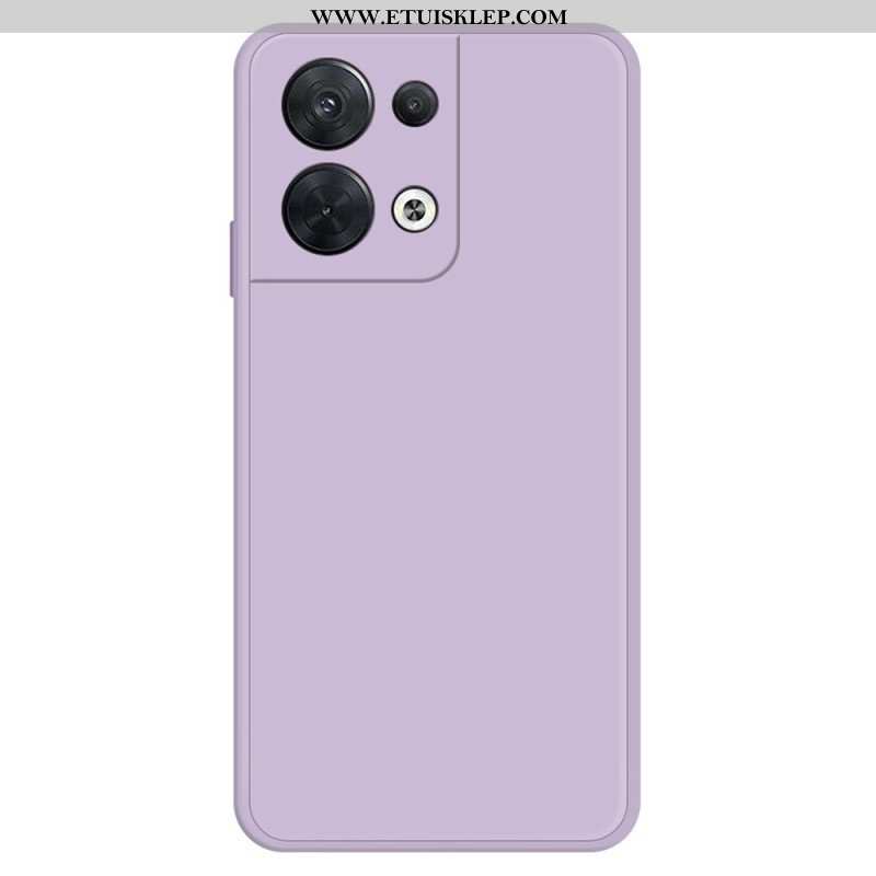 Etui do Oppo Reno 8 Silikonowe Wnętrze Z Mikrofibry